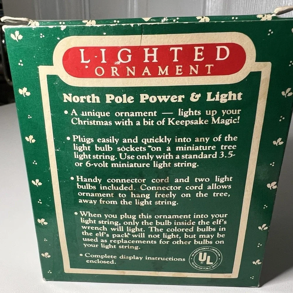 Hallmark Keepsake Magic Christmas Tree Ornament North Pole Power & Light Vintage